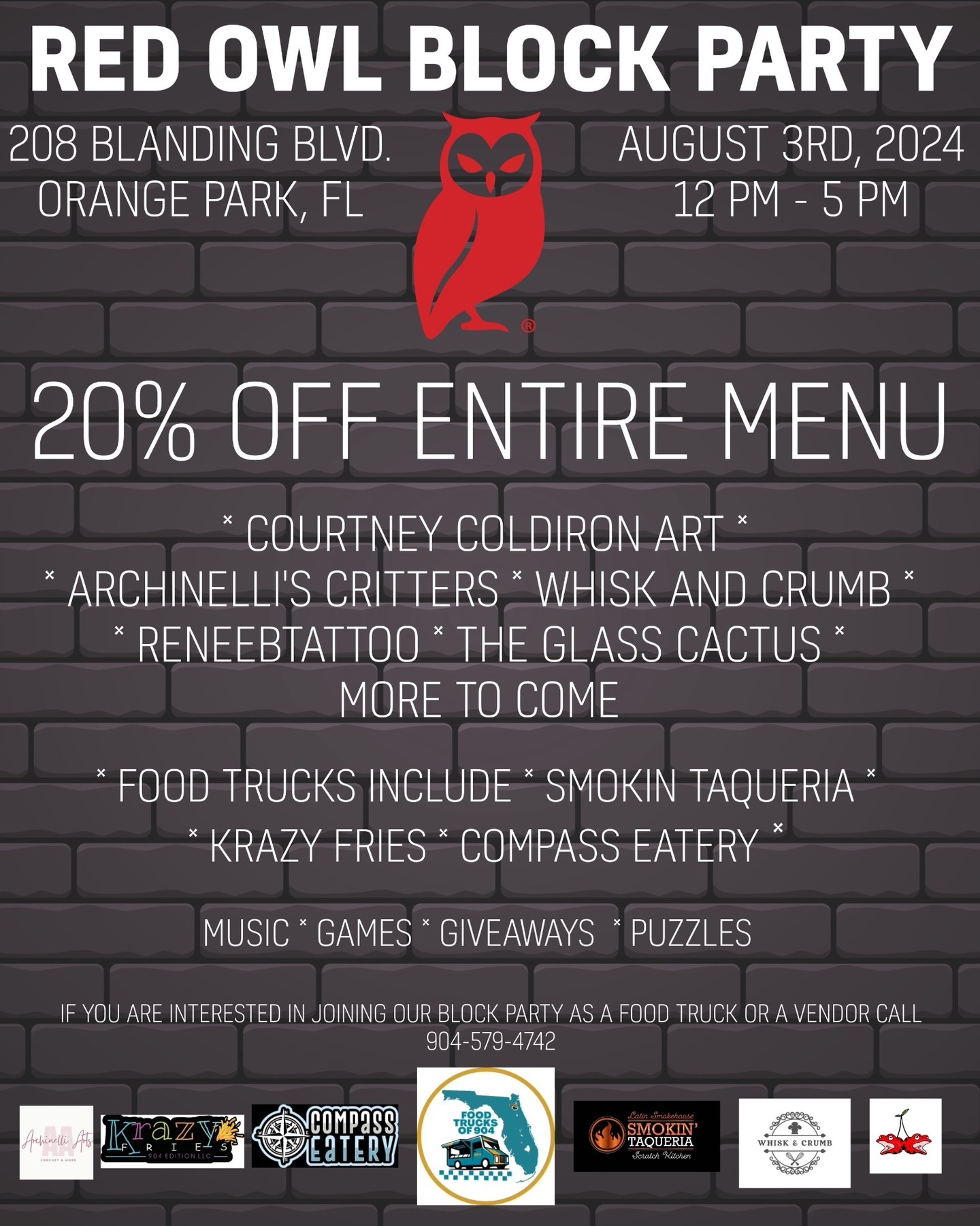 Red Owl Coffee blanding flyer